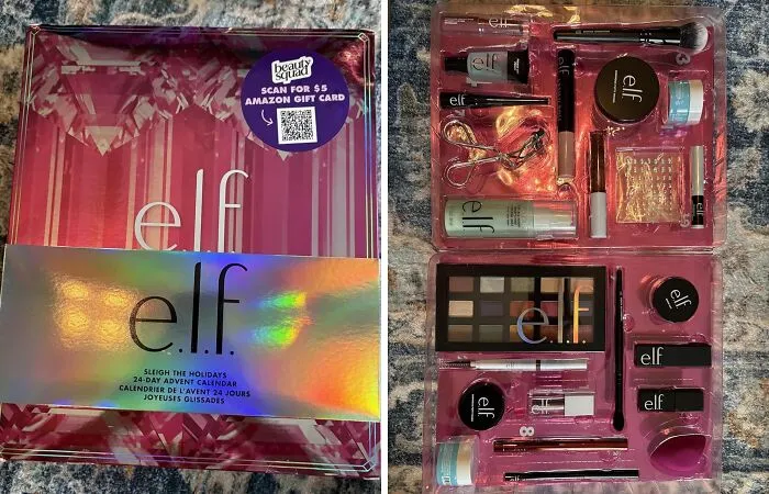 You Don't Have To Be One Of Santa's Helpers To Sleigh All Day With This <a Style="Display:inline;" Href="Https://Www.amazon.com/L-F-Holidays-Calendar-Essentials-Cruelty-Free/Dp/B0dzqcy8d9?ie=utf8&th=1&linkcode=ll1&tag=bpibis-20&linkid=dfe887eaf0ed55266e196c8757304ed7&language=en_us&ref_=as_li_ss_tl" Target="_blank">  <span Style="Font: Inherit; Color: #d74b1f;"> E.l.f. Cosmetics Calendar </Span>
