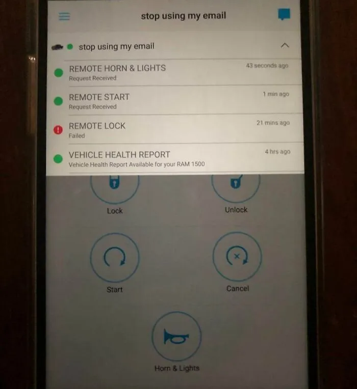 After Years Of This Guy Using My Email As A Spam Account, I Got My Revenge. He Signed My Email Up For SiriusXM, Which Gives Me The Ability To Beep His Horn
