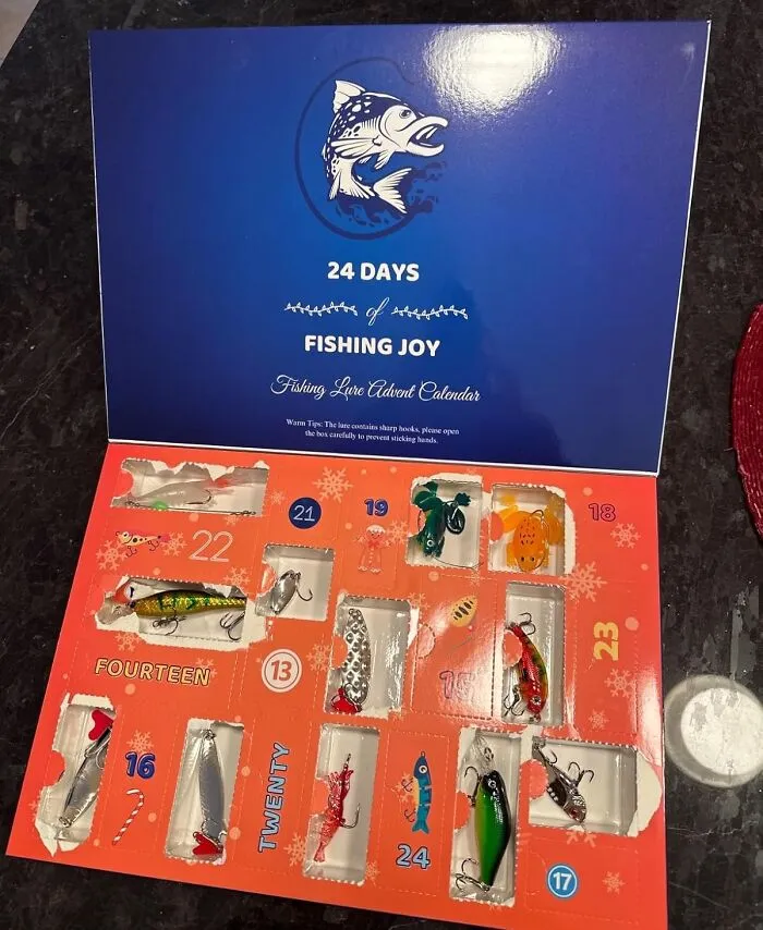  Every Day Leading Up To The Big One Can Be The Catch Of The Day With This <a Style="Display:inline;" Href="Https://Www.amazon.com/Advent-Calendar-Fishing-Christmas-Countdown/Dp/B0cdglz2f3?ie=utf8&th=1&linkcode=ll1&tag=bpibis-20&linkid=a0f5656b42fe0c5f323ecf5df445ab9d&language=en_us&ref_=as_li_ss_tl" Target="_blank">  <span Style="Font: Inherit; Color: #d74b1f;"> Fishing Lure Calendar </Span>