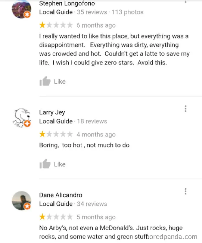 Lack Of Fast Food And Lattes Cited In Zion National Park 1 Star Reviews