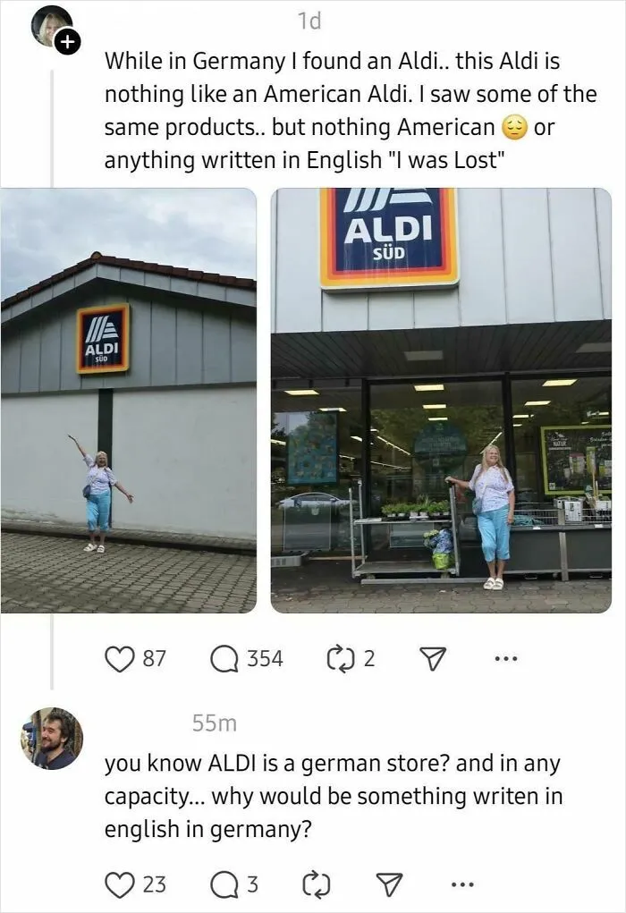 "While In Germany I Found An Aldi. The Aldi Is Nothing Like An American Aldi"