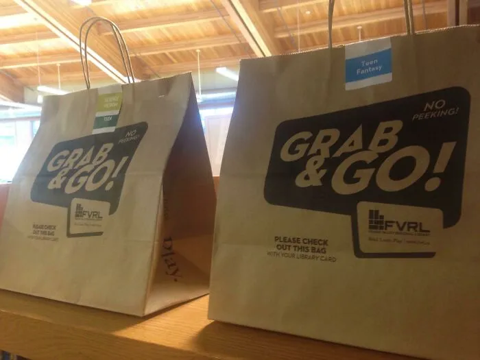 At My Library You Can Pick Up Bags Of Books In A Certain Genre Without Knowing What Those Books Are