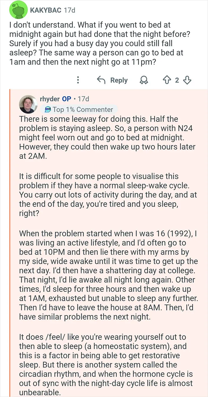 Man Explains His Non-24-Hour Sleep-Wake Disorder In This Interesting “Ask Me Anything Thread”
