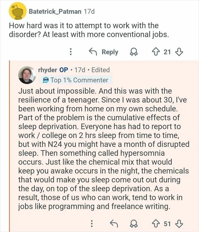 Man Explains His Non-24-Hour Sleep-Wake Disorder In This Interesting “Ask Me Anything Thread”
