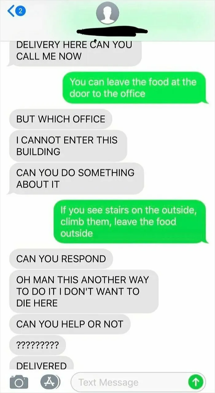 Why Does The Delivery Guy Sound So Stressed