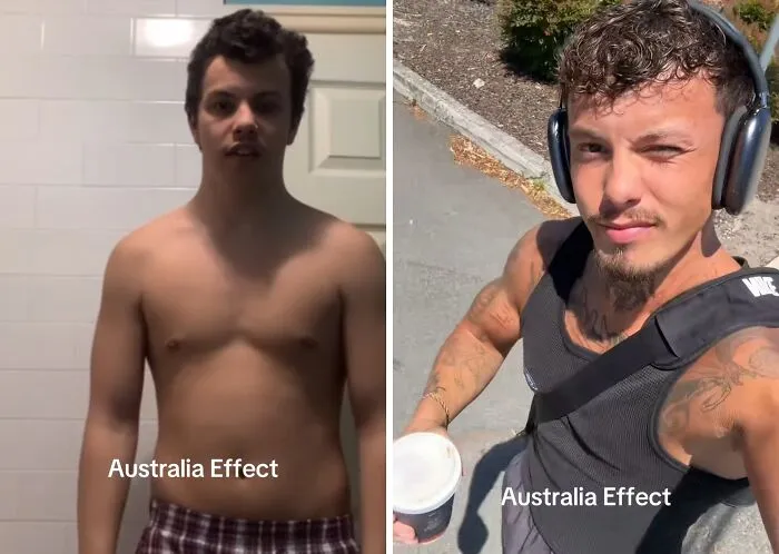 25 Personas muestran fotos antes y después de mudarse a Australia para demostrar que el "efecto australiano" es una realidad