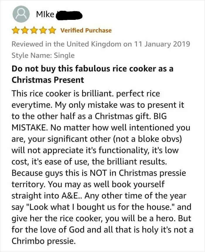 So I Bought The Rice Cooker For Christmas