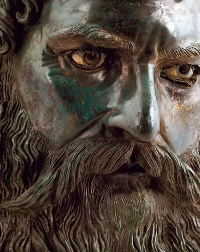 Bronze Head Of Thracian King Seuthes III Found In His Tomb. Odrysian Kingdom 4th Century Bc