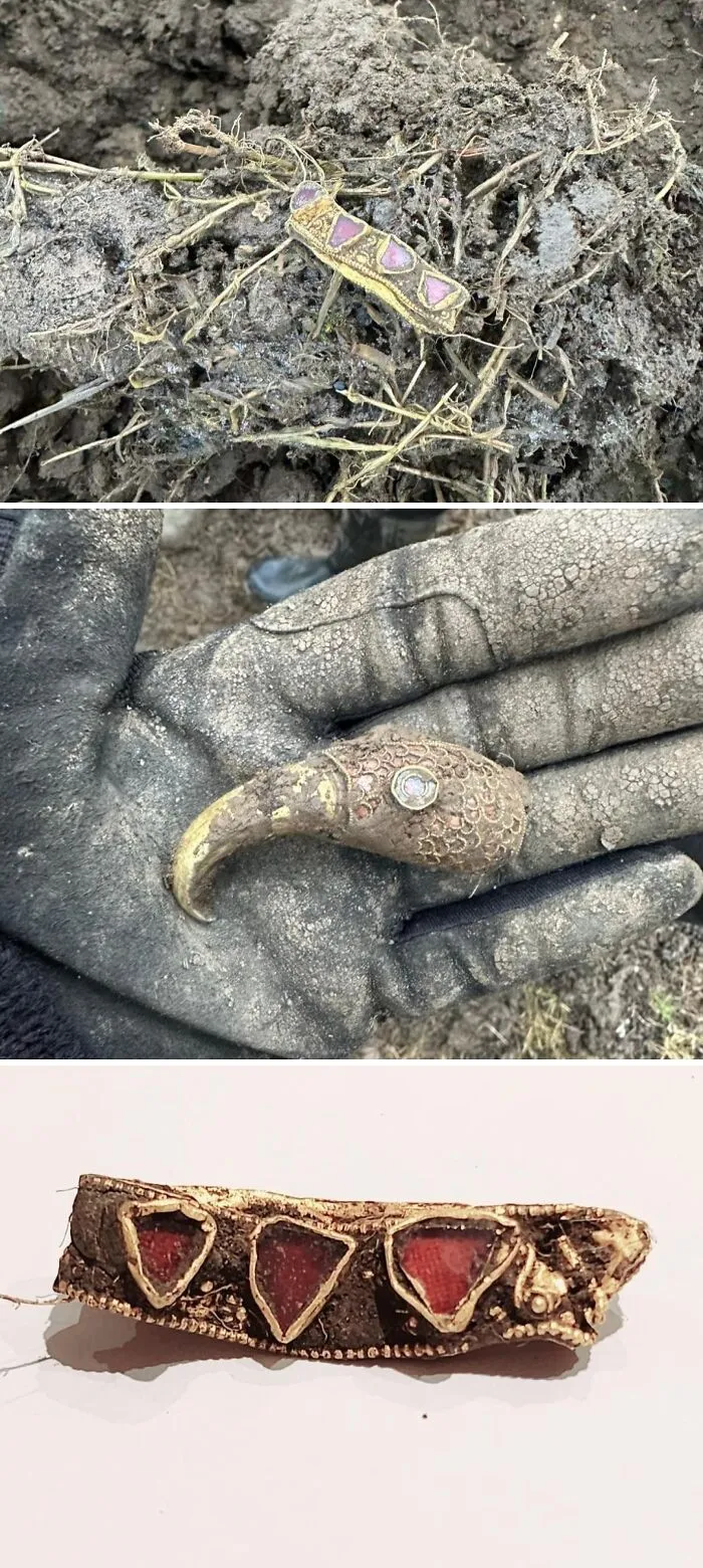 My Step Father Went Metal Detecting And Found Saxon Gold