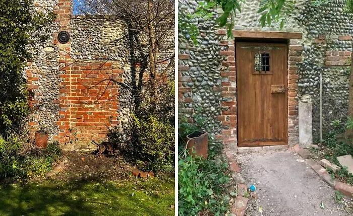 Walled Up Doorway Before And After