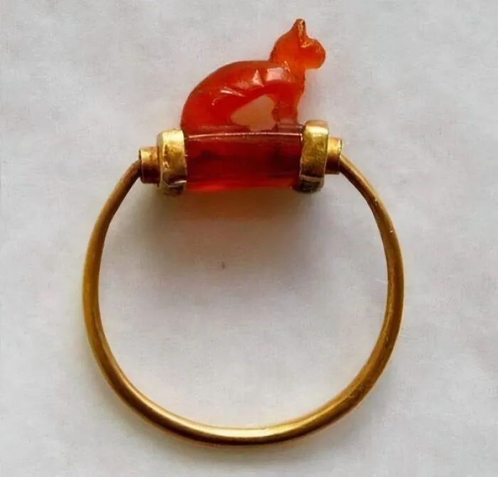 Cat Ring From Ancient Egypt, 2700 Years Old