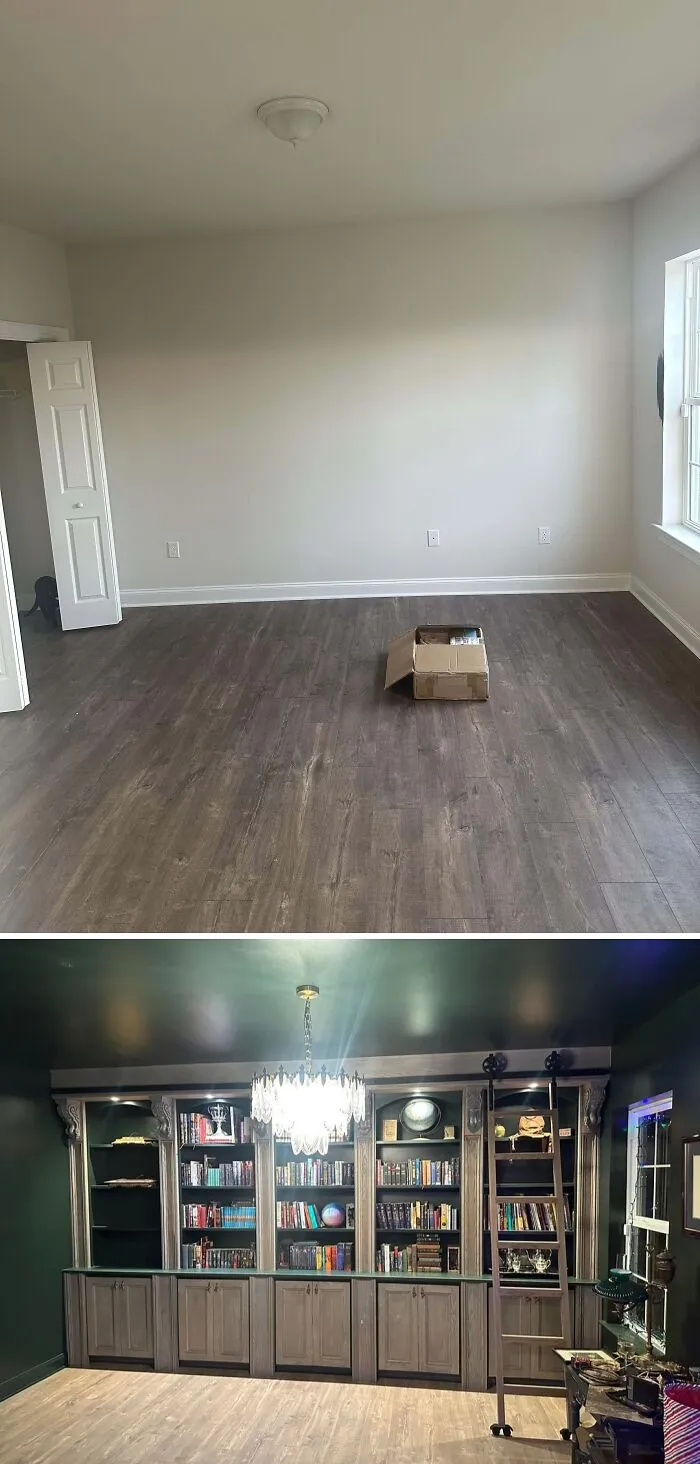 Before And After Library Reveal!