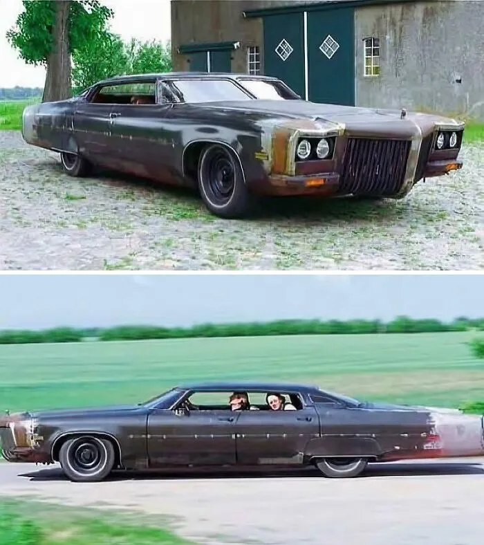 Chopped & Stretched 1975 Oldsmobile Ninety-Eight Regency