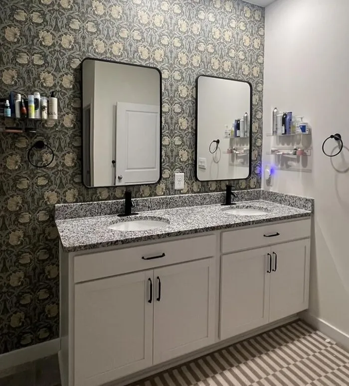 The Guest Bathroom Mirror That's Seen A Few Too Many Things Is Getting A Major, Rustic-Chic Upgrade With A <a Style="Display:inline;" Href="Https://Www.amazon.com/Ushower-Mirror-Bathroom-Rectangle-Mounted/Dp/B0b3xpzx8b?ie=utf8&th=1&linkcode=ll1&tag=bptapir-20&linkid=5a4b93b4da25d795ba8b446ca28383ca&language=en_us&ref_=as_li_ss_tl" Target="_blank">   <span Style="Font: Inherit; Color: #d74b1f;"> Modern Farmhouse Vanity Mirror </Span>
