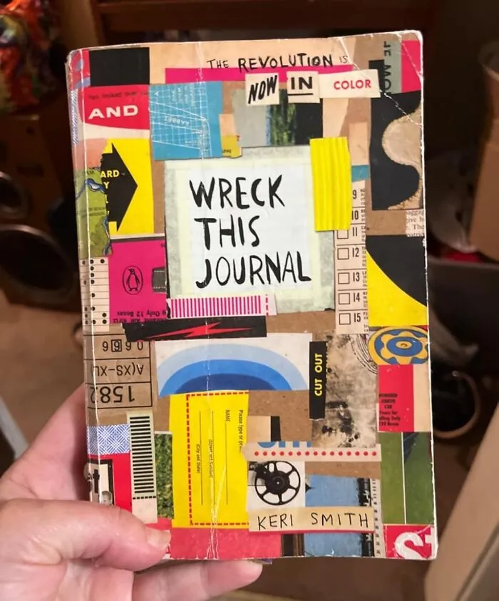 For The Friend Who Treats Their Notebooks Like Precious Museum Artifacts, The <a Style="Display:inline;" Href="Https://Www.amazon.com/Wreck-This-Journal-Now-Color/Dp/0143131664?ie=utf8&linkcode=ll1&tag=bphorse-20&linkid=f131fc5ebc53d5033b2537b40168fdbe&language=en_us&ref_=as_li_ss_tl" Target="_blank"> <span Style="Font: Inherit; Color: #d74b1f;"> Wreck This Journal </Span> Is A Welcome Dose Of Chaos