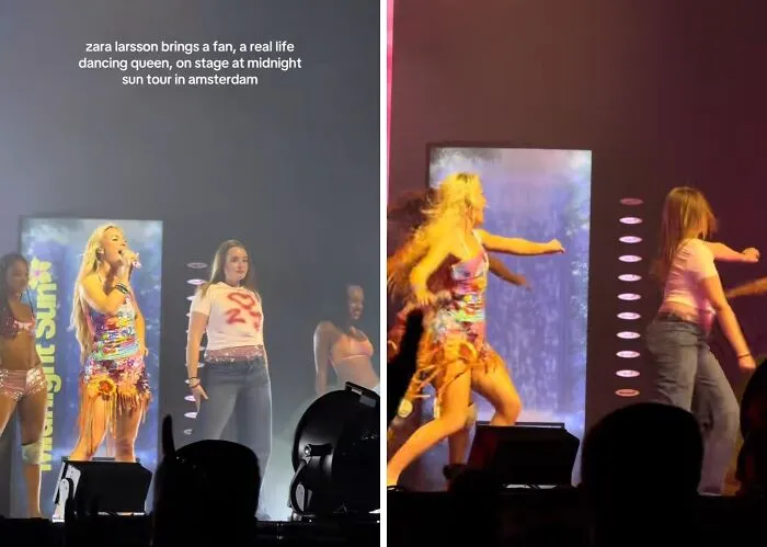Julia Coster At A Zara Larsson Concert