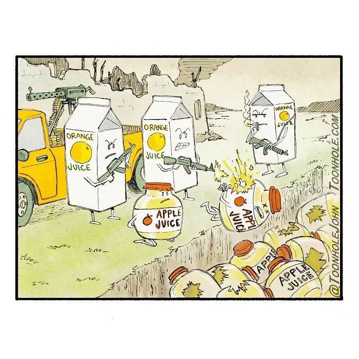 Unexpected Laughs. Toonhole John’s Comics Deliver Twists You Never See Coming