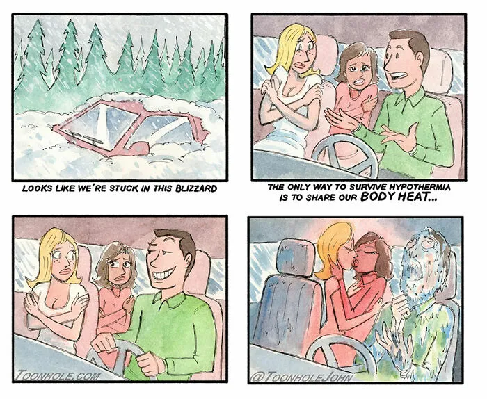Dark Humor Fans Might Appreciate These 43 Twisted Comics By Toonhole John (New Pics)