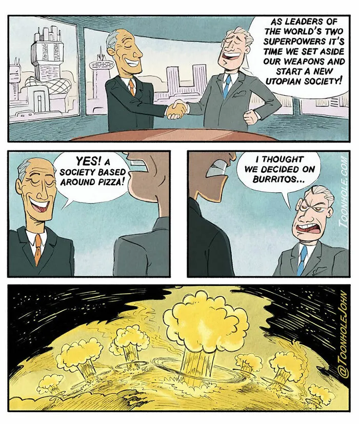 Dark Humor Fans Might Appreciate These 43 Twisted Comics By Toonhole John (New Pics)