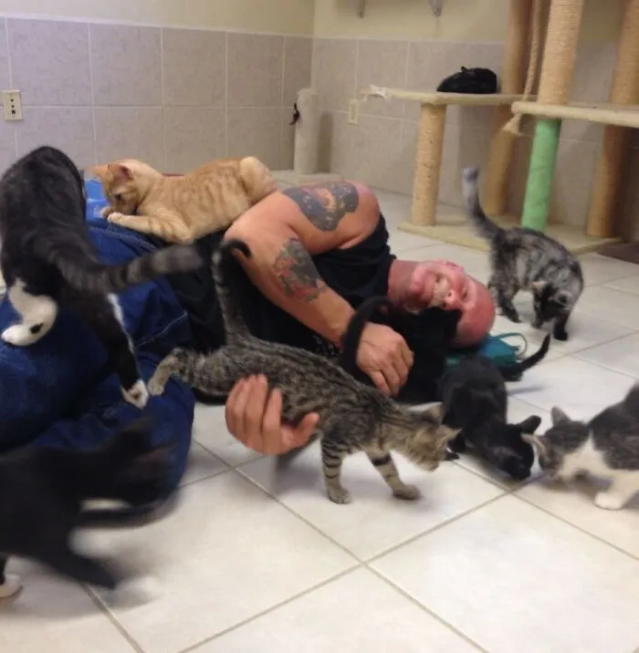 Mi tío se la pasó muy bien en el veterinario