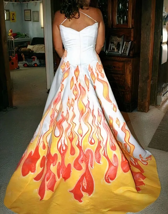 Vestido en llamas