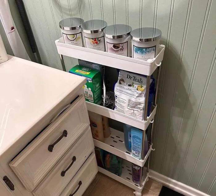 The <a Style="Display:inline;" Href="Https://Www.amazon.com/Spacekeeper-Shelving-Organizer-Bathroom-Stainless/Dp/B07ql7ggnf?ie=utf8&th=1&linkcode=ll1&tag=bpfig-20&linkid=4c0d78d6a2e44663fa108c830516ee19&language=en_us&ref_=as_li_ss_tl" Target="_blank">   <span Style="Font: Inherit; Color: #d74b1f;"> Slim Storage Rolling Cart </Span> Is Here To Inform That Awkward Gap Next To Your Fridge That Its Freeloader Days Are Officially Over