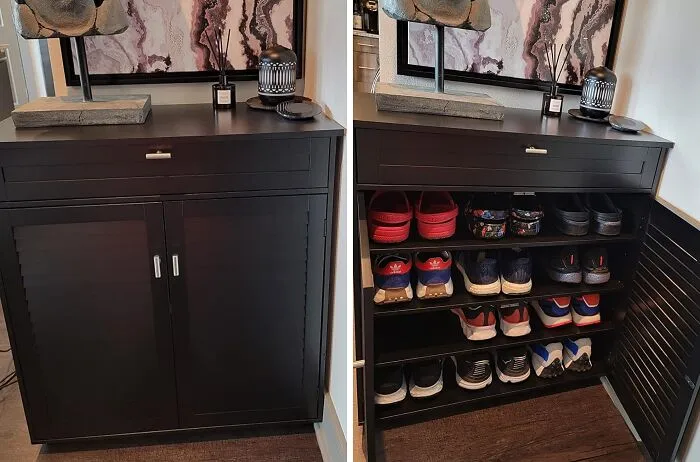  This <a Style="Display:inline;" Href="Https://Www.amazon.com/Yaheetech-Cabinet-Bathroom-Storage-Adjustable/Dp/B01ms6pqzl?ie=utf8&linkcode=ll1&tag=bpfig-20&linkid=37087aa3cab0310bb237c0e4ffb52c55&language=en_us&ref_=as_li_ss_tl" Target="_blank">   <span Style="Font: Inherit; Color: #d74b1f;"> Dark Wood Storage Cabinet </Span> Is Basically A Witness Protection Program For All Your Miscellaneous Clutter