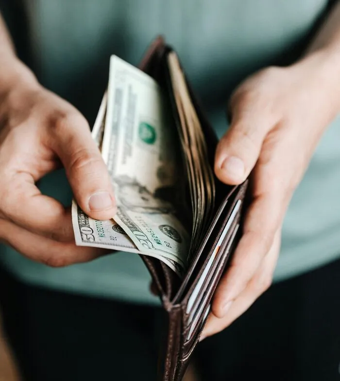 Smushed Everything Into Your Wallet At Checkout Just To Not Hold Up The Line