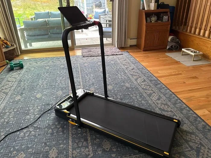 The <a Style="Display:inline;" Href="Https://Www.amazon.com/Urevo-Folding-Treadmill-Walking-Capacity/Dp/B0cfqrj14q?ie=utf8&th=1&linkcode=ll1&tag=bplobster-20&linkid=4c7b656c07889cf2d4c536b5f9bbe88b&language=en_us&ref_=as_li_ss_tl" Target="_blank">   <span Style="Font: Inherit; Color: #d74b1f;"> 2-In-1 Folding Walking Pad </Span> Lets You Pace Around Like A Stressed-Out Movie Character During Your Meetings, All Without Ever Leaving Your Desk