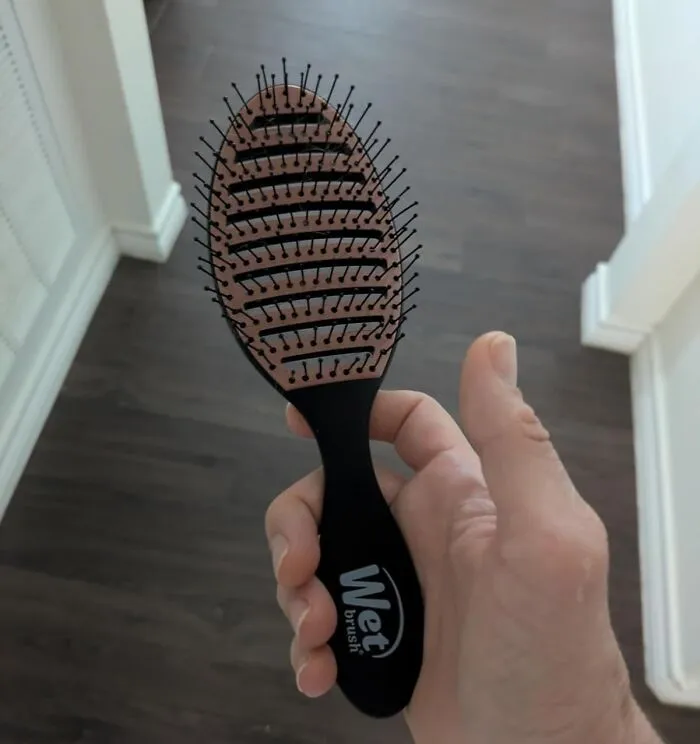 Your Hair, Which Currently Resembles A Bird's Nest After A Windstorm, Is About To Meet Its Gentle, Detangling Soulmate In The<a Style="Display:inline;" Href="Https://Www.amazon.com/Wet-Brush-Ceramic-Speed-Black/Dp/B0dmzsd9lw?ie=utf8&linkcode=ll1&tag=bpbeaver-20&linkid=0c1d43eaa011fbe2420f73cd9692301e&language=en_us&ref_=as_li_ss_tl" Target="_blank">    <span Style="Font: Inherit; Color: #d74b1f;"> Wet Brush </Span>