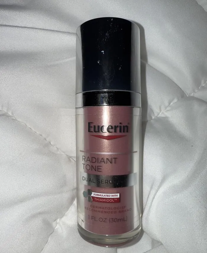 The <a Style="Display:inline;" Href="Https://Www.amazon.com/Eucerin-Corrector-Thiamidol-Hyaluronic-Persistent/Dp/B0djv8myyn?ie=utf8&linkcode=ll1&tag=bpbeaver-20&linkid=6310c109321772d7eee9e8e369ec414b&language=en_us&ref_=as_li_ss_tl" Target="_blank">   <span Style="Font: Inherit; Color: #d74b1f;"> Eucerin Radiant Tone Dual Serum </Span> Is Here To Gently Inform Your Dark Spots That Their Lease Is Up And It's Time To Vacate The Premises