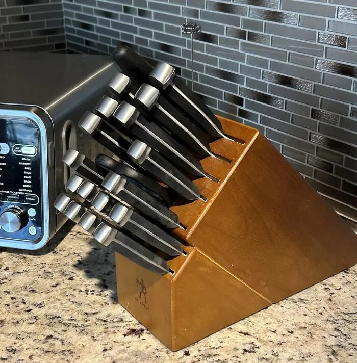 That Collection Of Questionable Knives You've Been Clinging To Since Your First Apartment Can Now Be Honorably Discharged And Replaced By The Infinitely Superior <a Style="Display:inline;" Href="Https://Www.amazon.com/Henckels-Razor-Sharp-Engineered-Masterful-Lightweight/Dp/B08df5l81h?ie=utf8&th=1&linkcode=ll1&tag=bpbeaver-20&linkid=51465b5a997dc4bce20ae5a6760c9884&language=en_us&ref_=as_li_ss_tl" Target="_blank">   <span Style="Font: Inherit; Color: #d74b1f;"> Henckels 20-Piece Knife Set </Span> 