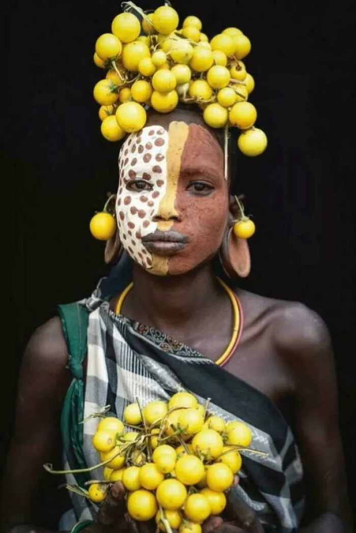 Portrait Of A Member Of The Suri Tribe, Southwestern Ethiopia. (Image - Lynn Fraser)