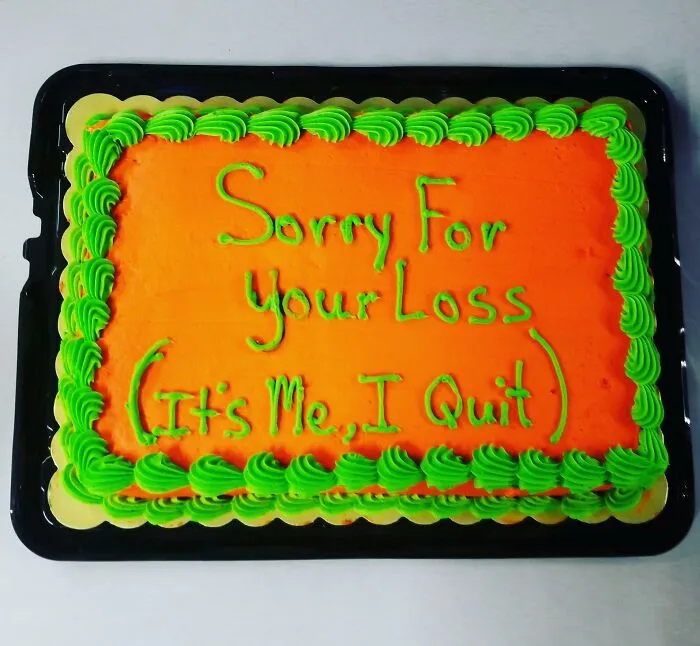 I Brought In A Cake For My Last Day With My Team