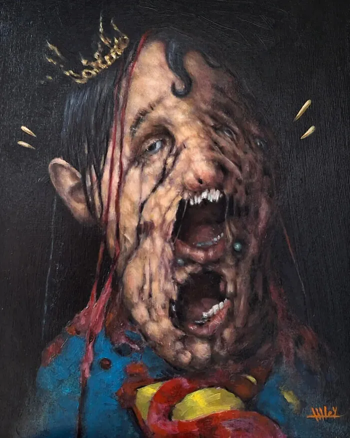 Tyler Tilley’s 35 Explosive Pop Surrealist Paintings That Mix Humor With Horror
