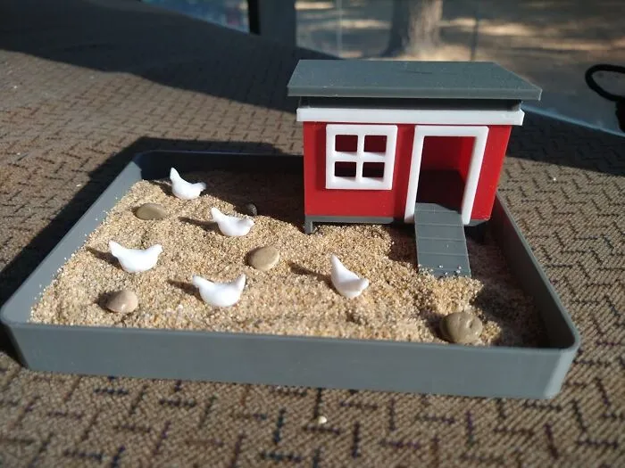 The Calming Ritual Of Raking A Tiny Zen Garden Is Made Slightly More Chaotic And Infinitely More Delightful With A <a Style="Display:inline;" Href="Https://Www.amazon.com/Chicken-Zen-Garden-Accessory-Therapy/Dp/B0djb2jh1j?ie=utf8&linkcode=ll1&tag=bpstarfish-20&linkid=a313d2e76376c9d8a6146c2ed54f6141&language=en_us&ref_=as_li_ss_tl" Target="_blank">  <span Style="Font:inherit; Color: #d74b1f;"> Chicken Coop Zen Garden </Span>