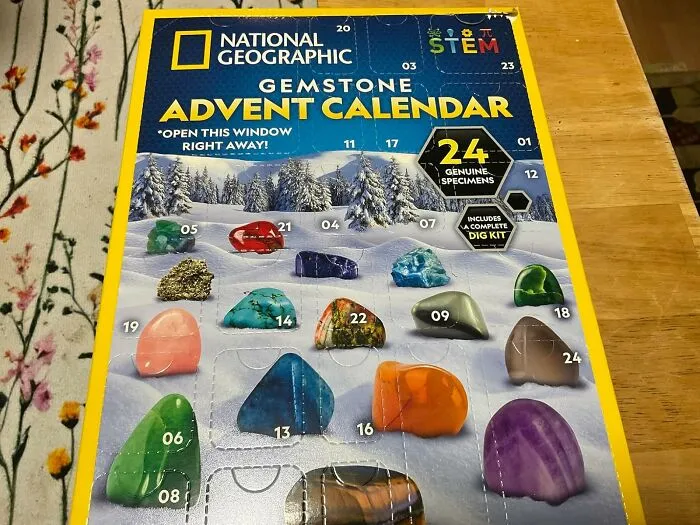 Getting Rocks For The Holidays Is Officially A Good Thing With The <a Style="Display:inline;" Href="Https://Www.amazon.com/National-Geographic-Gemstone-Advent-Calendar/Dp/B0b75r26qm?ie=utf8&th=1&linkcode=ll1&tag=bpibis-20&linkid=c5c4006b57070284e2637f38a73b1527&language=en_us&ref_=as_li_ss_tl" Target="_blank">  <span Style="Font: Inherit; Color: #d74b1f;"> National Geographic Gemstone Advent Calendar </Span>