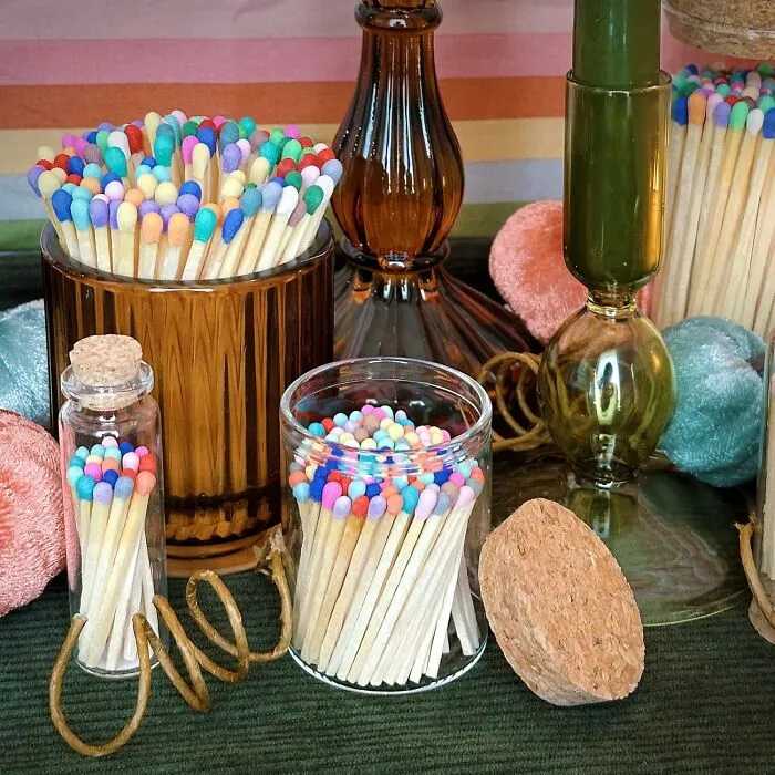 The Simple Act Of Lighting A Candle Is About To Get A Major, Technicolor Glow-Up With These <a Style="Display:inline;" Href="Https://Www.amazon.com/Dp/B0b7rf4c1n?asc_item-ID=amzn1.ideas.2io5j9m0vxvfo&th=1&linkcode=ll1&tag=bpbobcat-20&linkid=e3d1a7c79e6644364248f619fc824697&language=en_us&ref_=as_li_ss_tl" Target="_blank">  <span Style="Font: Inherit; Color: #d74b1f;"> Rainbow Matches </Span>