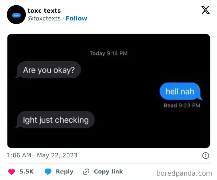 40 Screenshots Of Toxic Conversations That Are Also Funny
