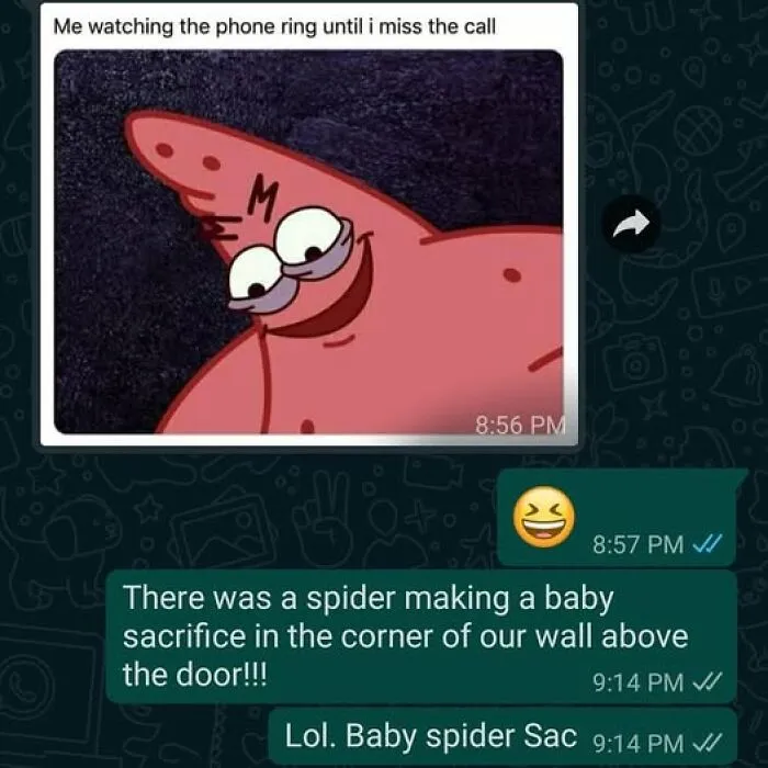 Tw For Mention Of Spiders. Also Free Meme With This Autocorrect Fail 😆