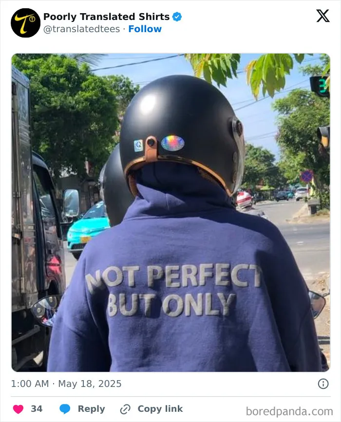40 Times T-Shirt Designs Had Such Hilarious English Phrases, The Designer Definitely Got “Lost In Translation" (New Pics)