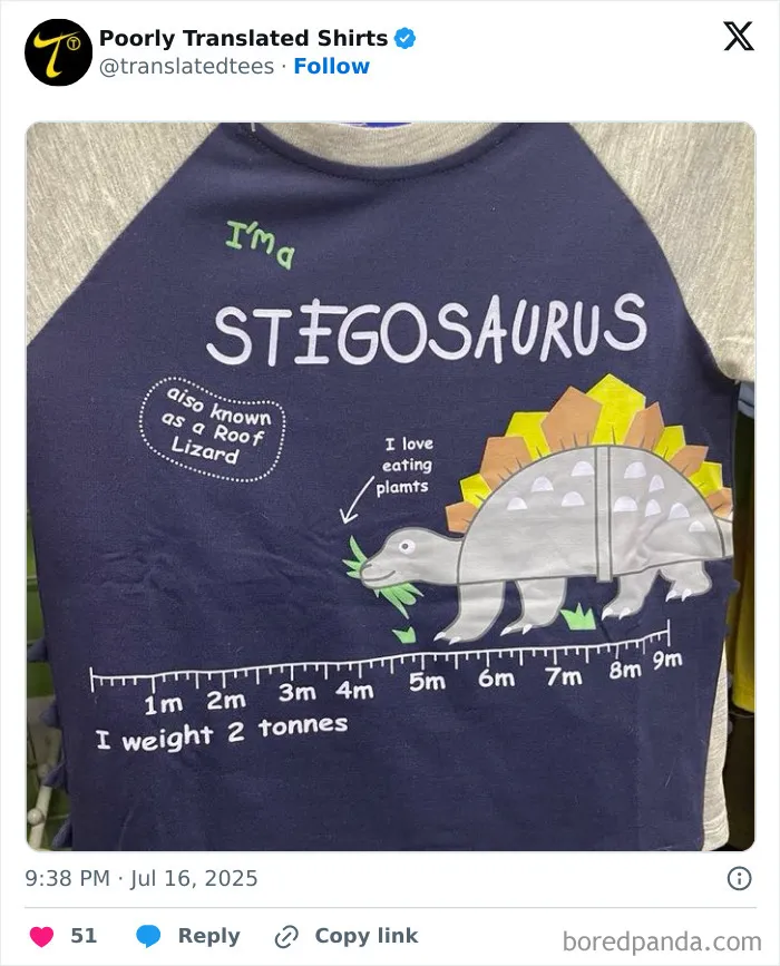 40 Times T-Shirt Designs Had Such Hilarious English Phrases, The Designer Definitely Got “Lost In Translation" (New Pics)