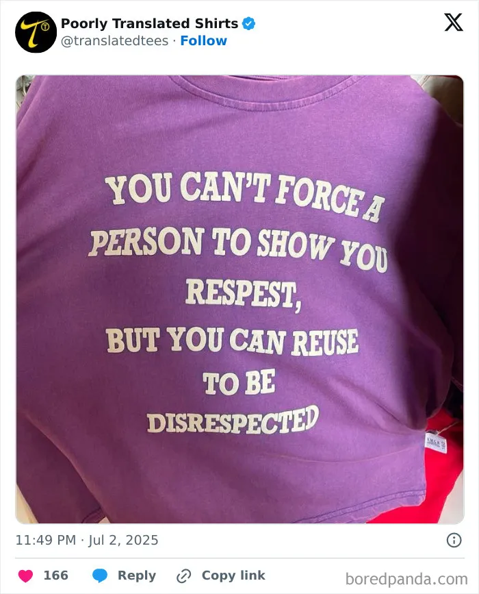 40 Times T-Shirt Designs Had Such Hilarious English Phrases, The Designer Definitely Got “Lost In Translation" (New Pics)