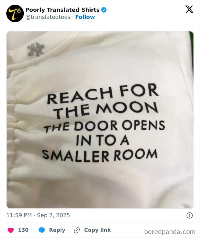 40 Times T-Shirt Designs Had Such Hilarious English Phrases, The Designer Definitely Got “Lost In Translation" (New Pics)