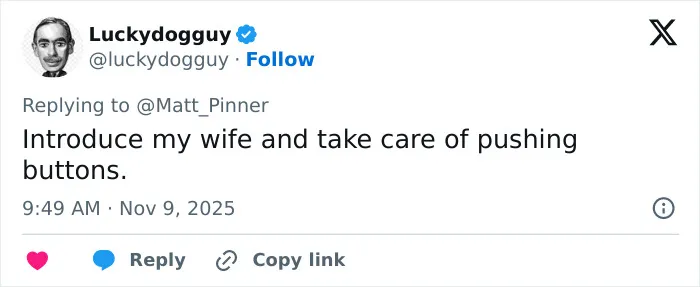 This man has his priorities right