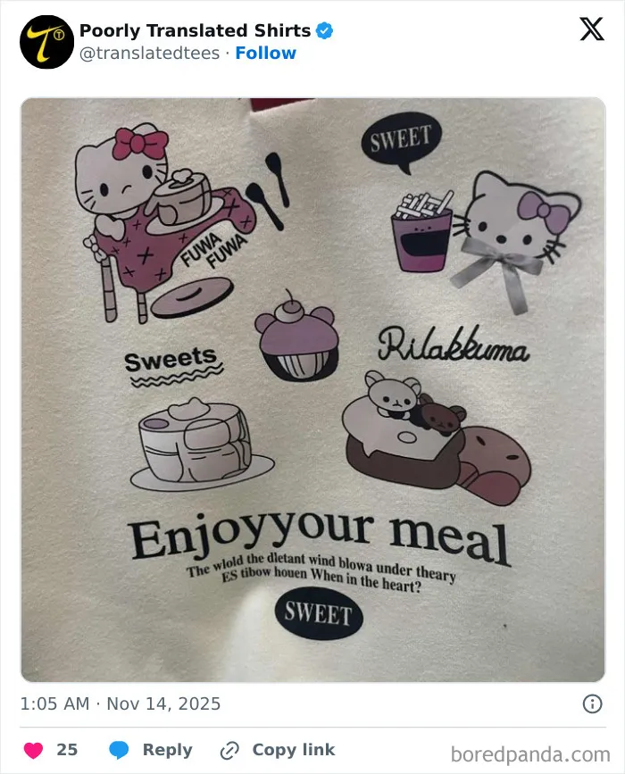 40 Times T-Shirt Designs Had Such Hilarious English Phrases, The Designer Definitely Got “Lost In Translation" (New Pics)