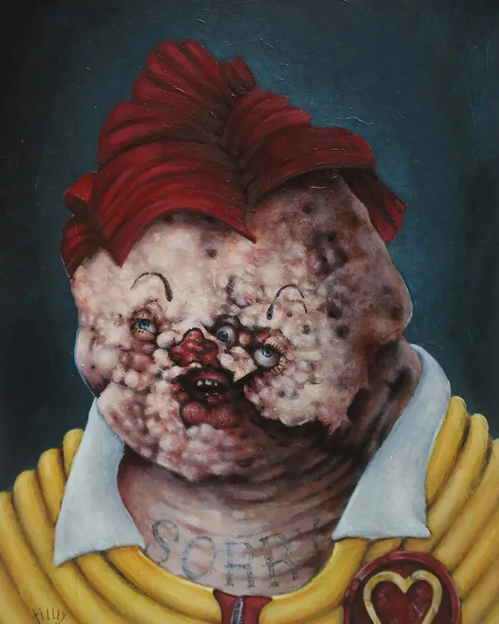 Tyler Tilley’s 35 Explosive Pop Surrealist Paintings That Mix Humor With Horror