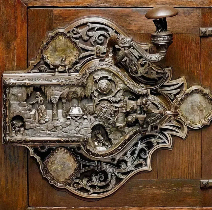 A Door Lock Created In 1911 By The German Locksmith Frank L. Koralewsky (1872-1941)