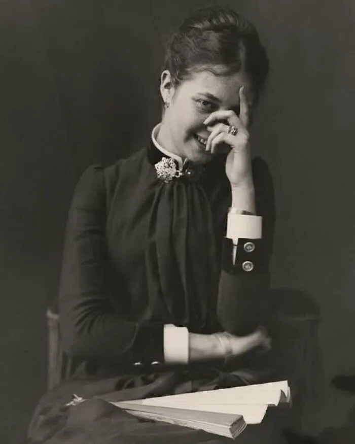 Photograph Of An Unknown Young Woman Smiling, By Carlos Relvas, Circa 1880