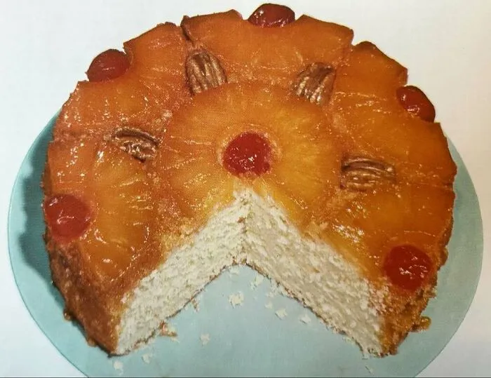 Pineapple Upside-Down Cake From “Betty Crocker’s Cake And Frosting Mix Cookbook”, 1966